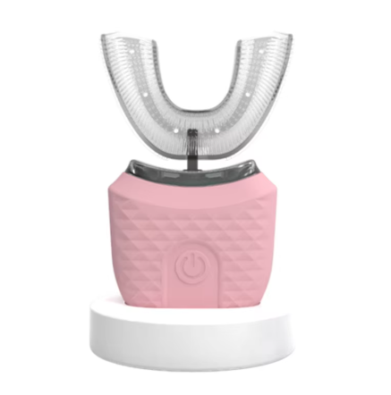 360° Ultrasonic U-Shaped Electric Toothbrush for Kids - Silicone Whitening & Automatic Cleaning